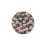 Cheery Watercolor Flowers Golf Ball Marker (4 pack) Front