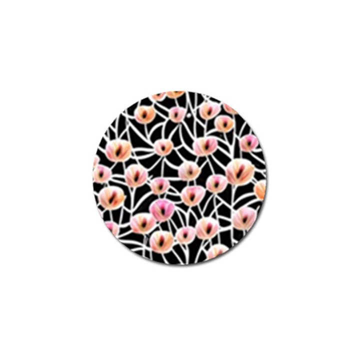 Cheery Watercolor Flowers Golf Ball Marker (4 pack)