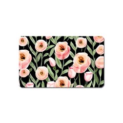 Captivating Watercolor Flowers Magnet (Name Card)