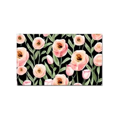 Captivating Watercolor Flowers Sticker Rectangular (100 Pack)