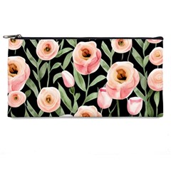 Captivating Watercolor Flowers Pencil Case by GardenOfOphir