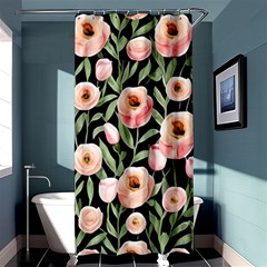 Captivating Watercolor Flowers Shower Curtain 36  x 72  (Stall) 