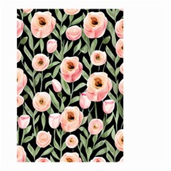 Captivating Watercolor Flowers Small Garden Flag (Two Sides)