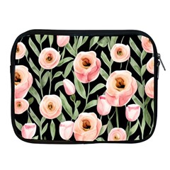 Captivating Watercolor Flowers Apple Ipad 2/3/4 Zipper Cases by GardenOfOphir