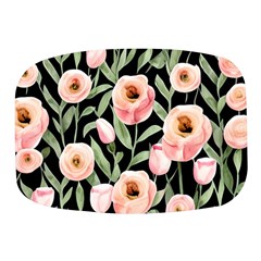 Captivating Watercolor Flowers Mini Square Pill Box by GardenOfOphir