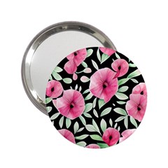 Watercolor Flowers Botanical Foliage 2 25  Handbag Mirrors by GardenOfOphir