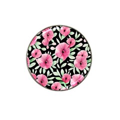 Watercolor Flowers Botanical Foliage Hat Clip Ball Marker