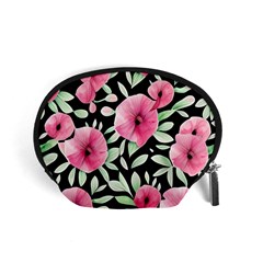 Watercolor Flowers Botanical Foliage Accessory Pouch (small)