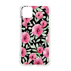 Watercolor Flowers Botanical Foliage Iphone 11 Pro Max 6 5 Inch Tpu Uv Print Case