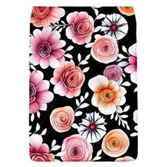 Cheerful Watercolor Flowers Removable Flap Cover (l)