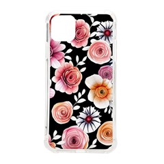 Cheerful Watercolor Flowers Iphone 11 Pro Max 6 5 Inch Tpu Uv Print Case