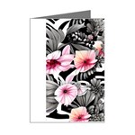 brilliantly hued watercolor flowers in a botanical Mini Greeting Cards (Pkg of 8) Right