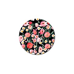 Charming Watercolor Flowers Golf Ball Marker (4 Pack) by GardenOfOphir