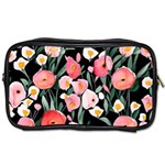 Charming Watercolor Flowers Toiletries Bag (One Side) Front