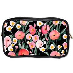 Charming Watercolor Flowers Toiletries Bag (two Sides) by GardenOfOphir