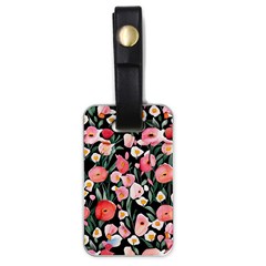 Charming Watercolor Flowers Luggage Tag (one Side) by GardenOfOphir