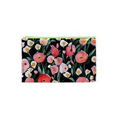 Charming Watercolor Flowers Cosmetic Bag (xs) by GardenOfOphir