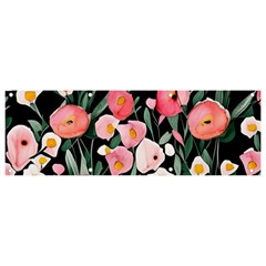 Charming Watercolor Flowers Banner And Sign 9  X 3  by GardenOfOphir