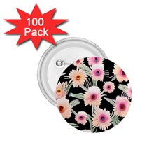 Watercolor Vintage Retro Floral 1 75  Buttons (100 Pack)  by GardenOfOphir