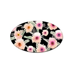 Watercolor Vintage Retro Floral Sticker Oval (10 Pack) by GardenOfOphir