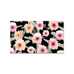 Watercolor Vintage Retro Floral Sticker Rectangular (100 pack) Front