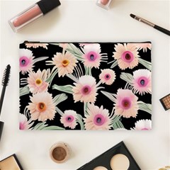 Watercolor Vintage Retro Floral Cosmetic Bag (large) by GardenOfOphir