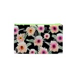 Watercolor Vintage Retro Floral Cosmetic Bag (XS) Back