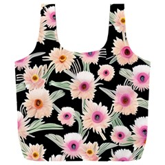 Watercolor Vintage Retro Floral Full Print Recycle Bag (xxl) by GardenOfOphir