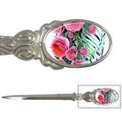 Adorned Watercolor Flowers Letter Opener by GardenOfOphir