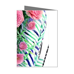 Adorned Watercolor Flowers Mini Greeting Cards (pkg Of 8) by GardenOfOphir