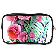 Adorned Watercolor Flowers Toiletries Bag (one Side) by GardenOfOphir