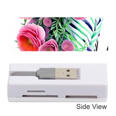 Adorned Watercolor Flowers Memory Card Reader (stick) by GardenOfOphir