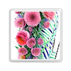 Adorned Watercolor Flowers Memory Card Reader (square) by GardenOfOphir