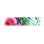 Adorned watercolor flowers Large Premium Plush Fleece Scarf  Front