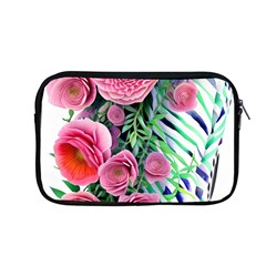 Adorned Watercolor Flowers Apple Macbook Pro 13  Zipper Case by GardenOfOphir