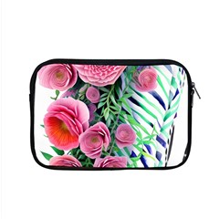 Adorned Watercolor Flowers Apple Macbook Pro 15  Zipper Case by GardenOfOphir