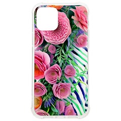 Adorned Watercolor Flowers Iphone 12/12 Pro Tpu Uv Print Case by GardenOfOphir