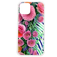 Adorned Watercolor Flowers Iphone 12 Pro Max Tpu Uv Print Case by GardenOfOphir