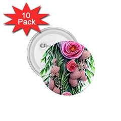 Brilliant Blushing Blossoms 1 75  Buttons (10 Pack) by GardenOfOphir