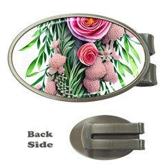 Brilliant Blushing Blossoms Money Clips (oval)  by GardenOfOphir