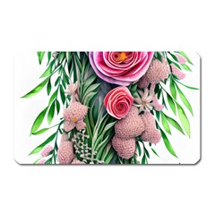 Brilliant Blushing Blossoms Magnet (rectangular) by GardenOfOphir