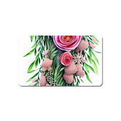 Brilliant Blushing Blossoms Magnet (name Card) by GardenOfOphir