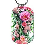 Brilliant Blushing Blossoms Dog Tag (One Side) Front