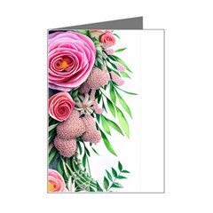 Brilliant Blushing Blossoms Mini Greeting Card by GardenOfOphir