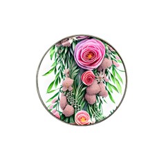 Brilliant Blushing Blossoms Hat Clip Ball Marker (4 Pack) by GardenOfOphir