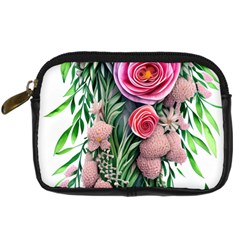 Brilliant Blushing Blossoms Digital Camera Leather Case by GardenOfOphir