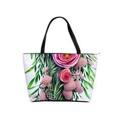 Brilliant Blushing Blossoms Classic Shoulder Handbag by GardenOfOphir