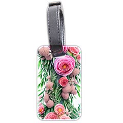 Brilliant Blushing Blossoms Luggage Tag (two Sides) by GardenOfOphir