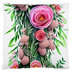 Brilliant Blushing Blossoms Standard Premium Plush Fleece Cushion Case (two Sides) by GardenOfOphir