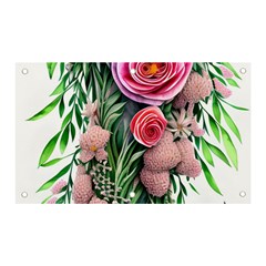 Brilliant Blushing Blossoms Banner And Sign 5  X 3  by GardenOfOphir